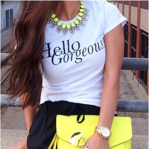 Neon yellow necklace - Picture 6 of 8